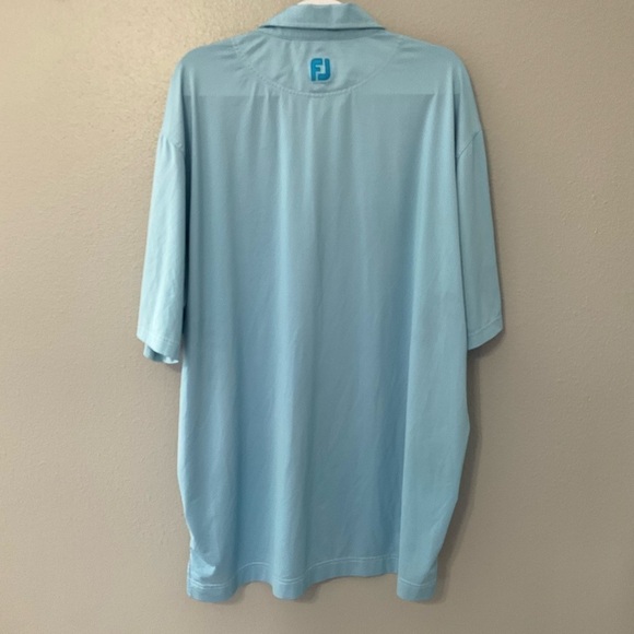 Foot joy Ultimate High-Tech Golf Shirt size XX L light blue T35 - Picture 4 of 7
